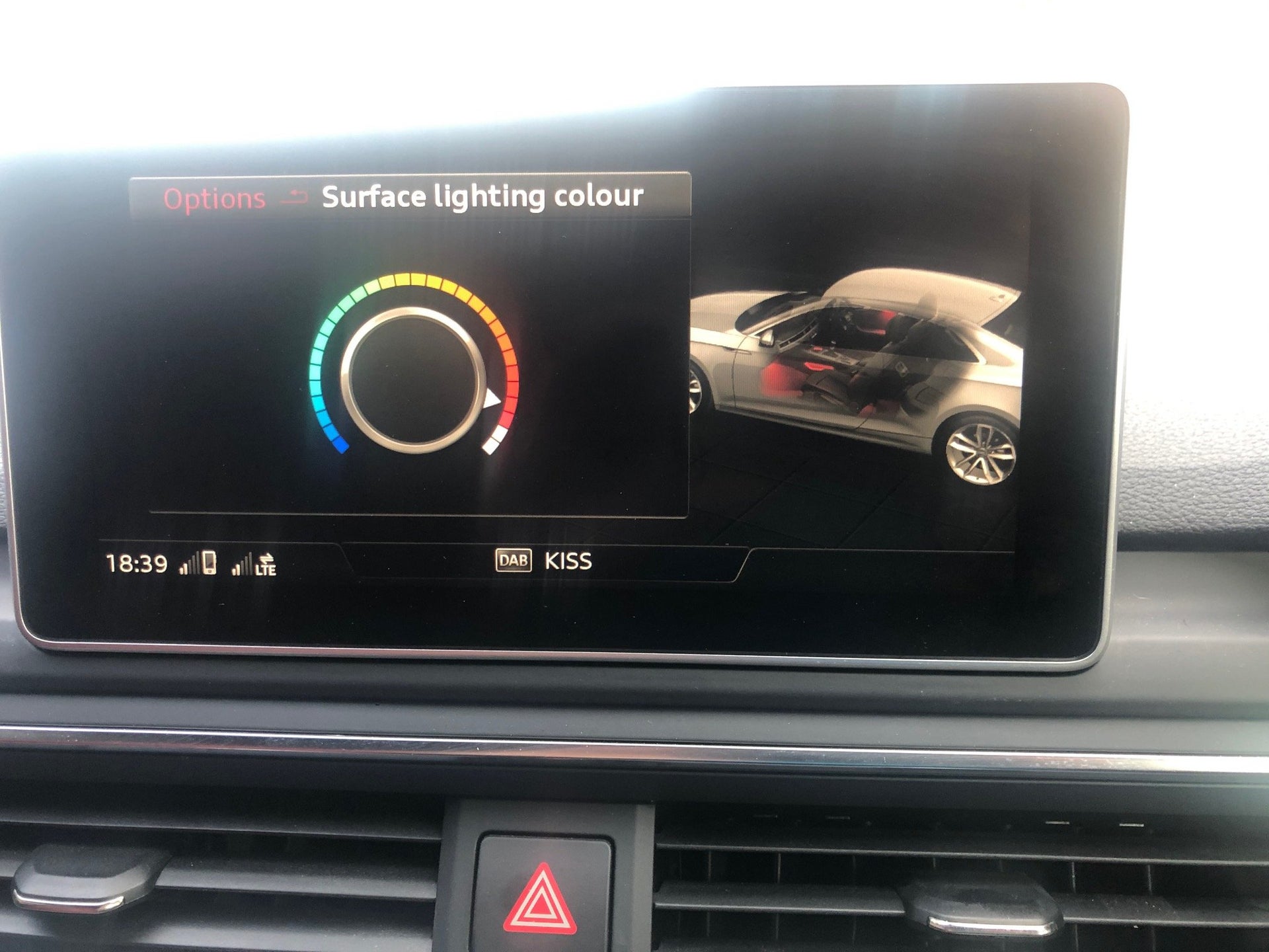 Retrofit Upgrade From Standard White Led To Colour Interior Ambient Lighting Audi A5 Forum S5